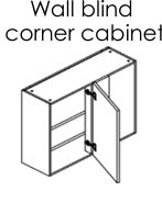 GW-WBC3036 Glossy White Corner Wall Cabinet 30x36