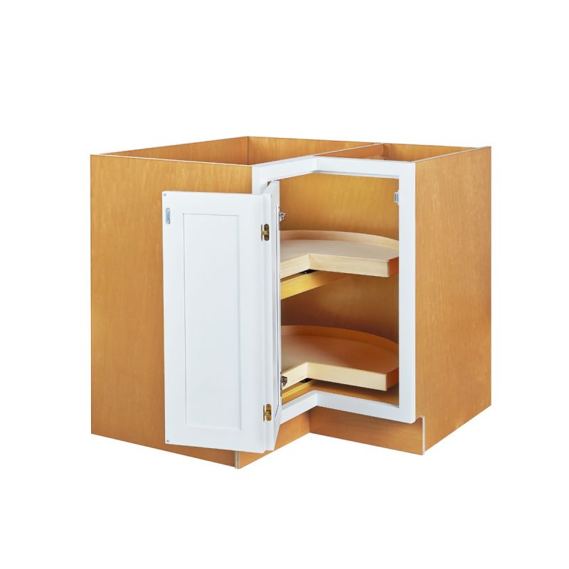 D1-BLS33 Snow White Base Lazy Susan 33"