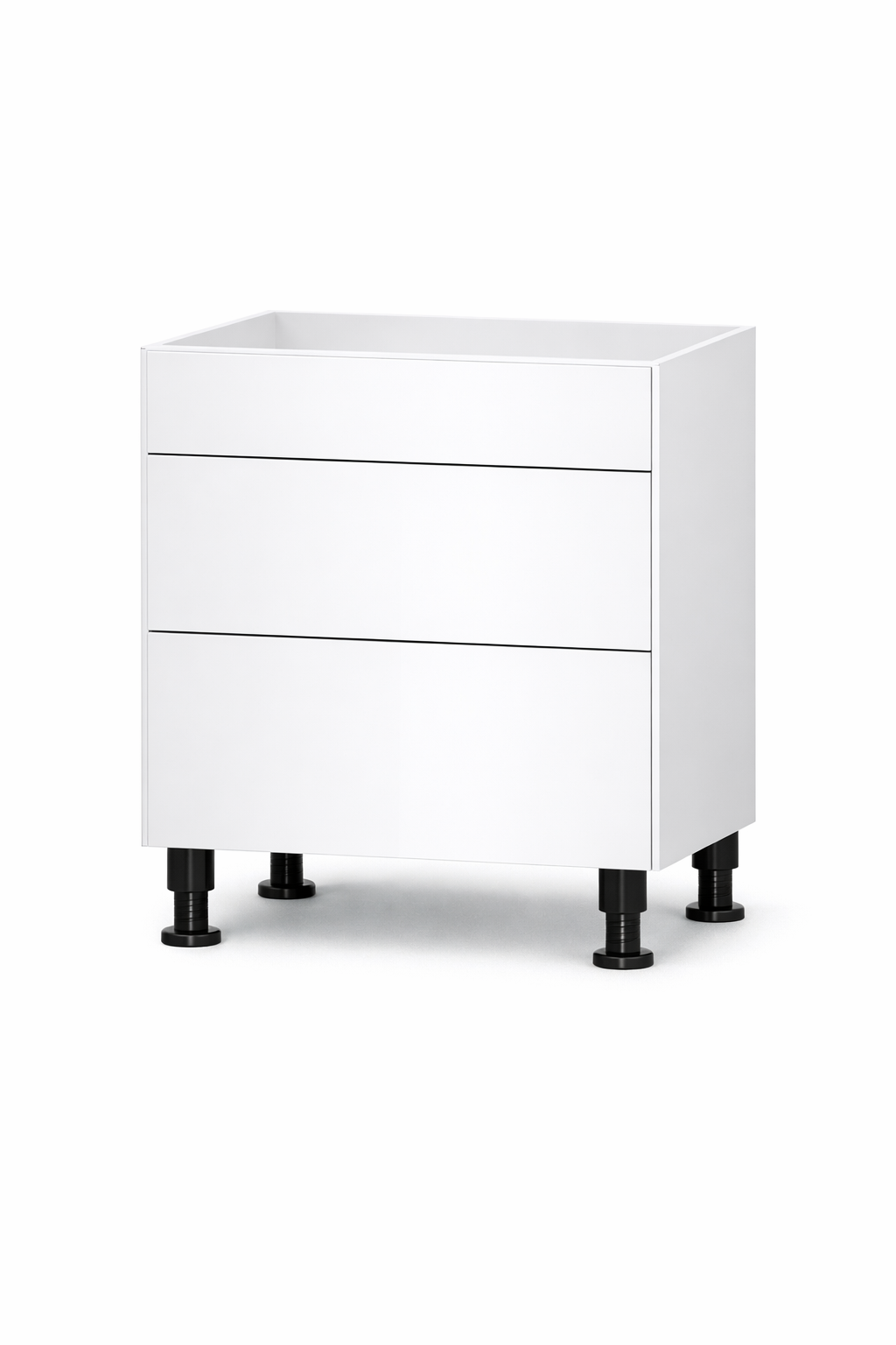 GW-DB30-3 Glossy White Drawer Base 30"