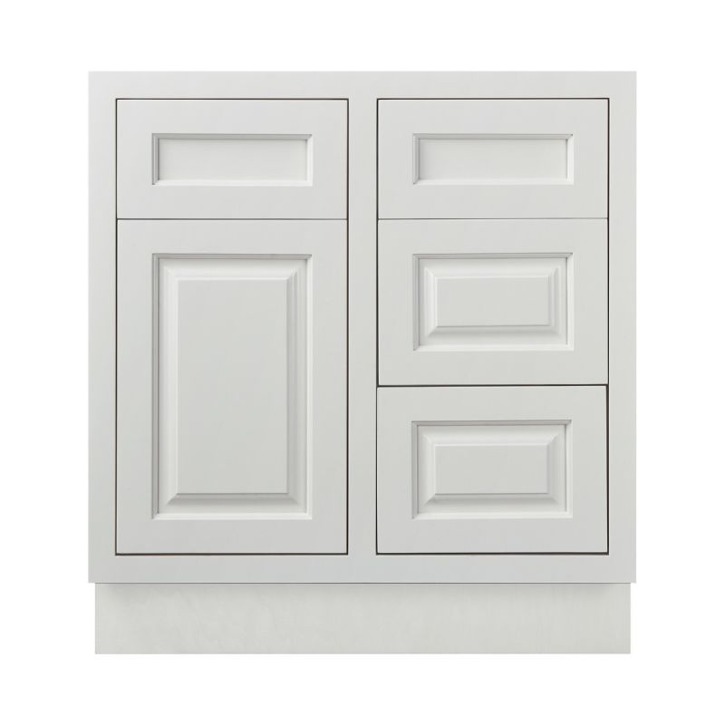 D5-VSD3021R Vintage White Vanity Sink Base drawer 30" Right