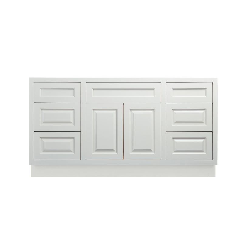 D5-VSD6021 Vintage White Vanity Sink Drawer Base 60"