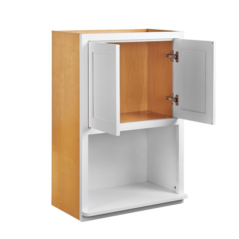 D1-WMC2730 Snow White Wall Microwave Cabinet 27" x 30"