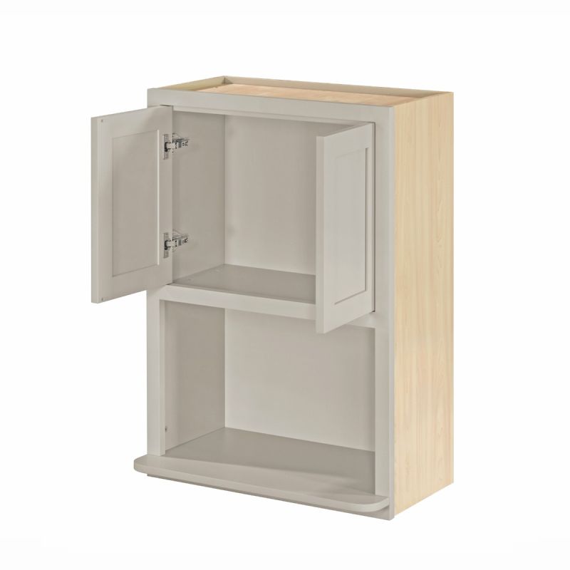 D7-WMC2730 Tuscan Gray Wall Microwave Cabinet 27" x 30"