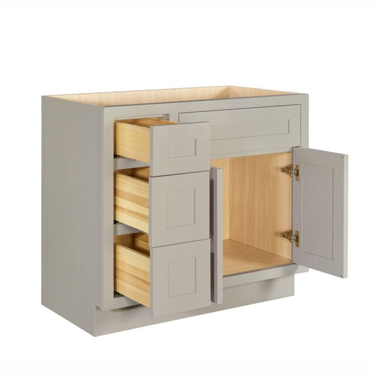 D7-VSD3621L Tuscan Gray Vanity Sink Base drawer  36" Left