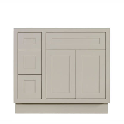 D7-VSD3621L Tuscan Gray Vanity Sink Base drawer  36" Left