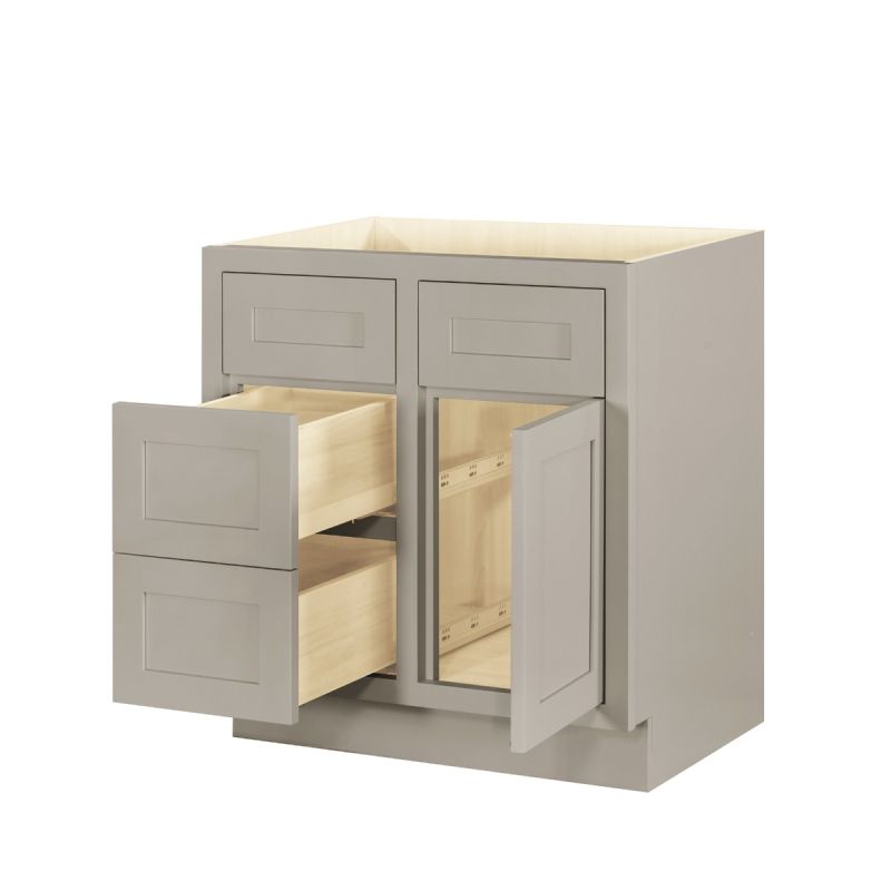 D7-VSD3021L Tuscan Gray Vanity Sink Base drawer  30" Left