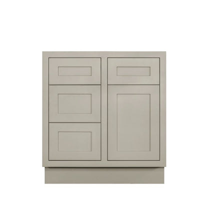 D7-VSD3021L Tuscan Gray Vanity Sink Base drawer  30" Left