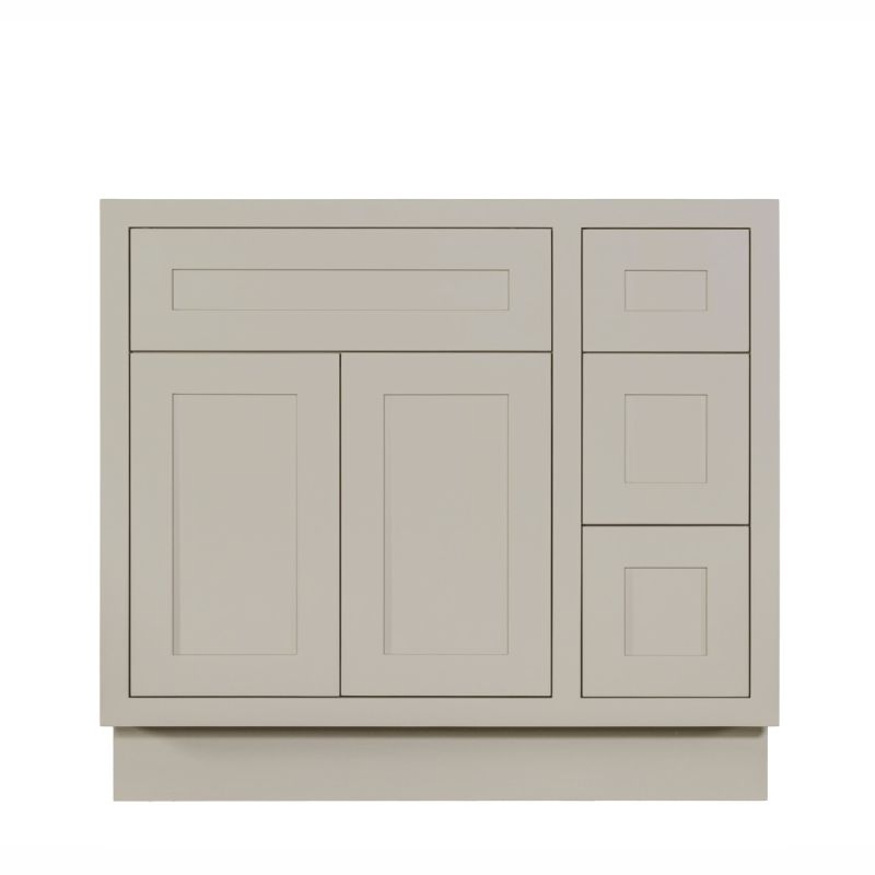 D7-VSD3621R Tuscan Gray Vanity Sink Base drawer  36" Right
