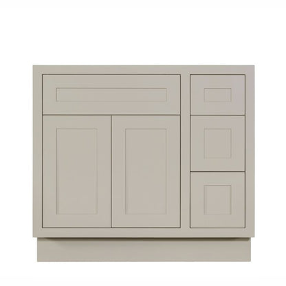 D7-VSD3621R Tuscan Gray Vanity Sink Base drawer  36" Right