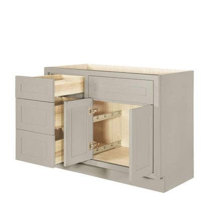 D7-VSD4221L Tuscan Gray Vanity Sink Base drawer  42" Left