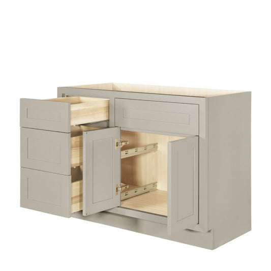 D7-VSD4221L Tuscan Gray Vanity Sink Base drawer  42" Left