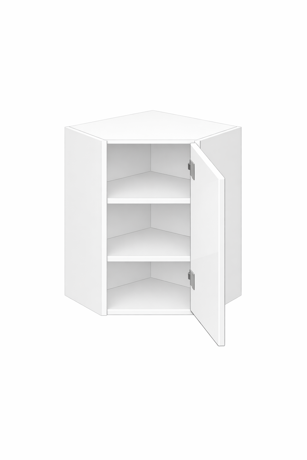 GW-WDC2430 Glossy White Corner Wall Cabinet 24x30