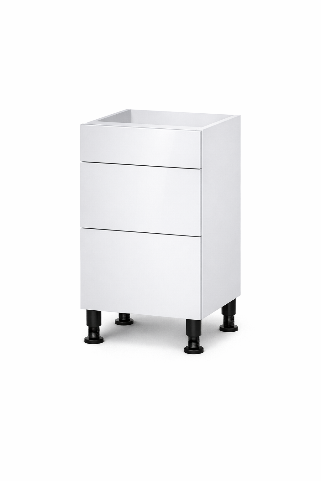 GW-DB18-3 Glossy White Drawer Base 18"