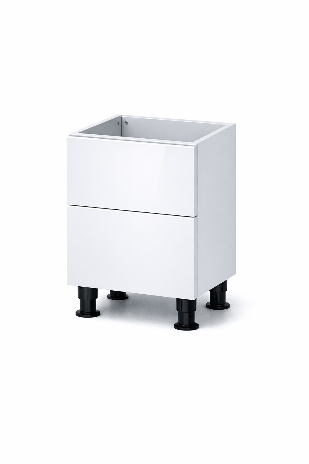 GW-DB24-2 Glossy White Drawer Base 24"