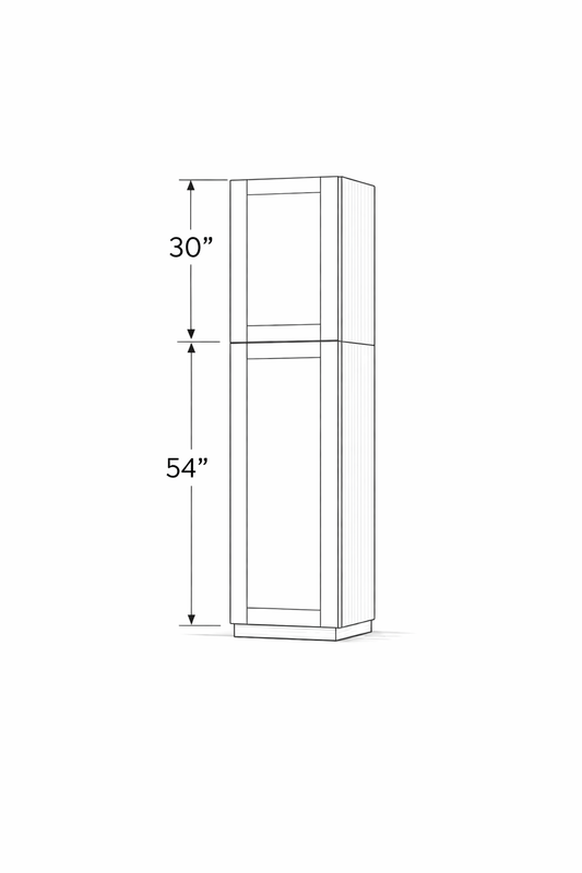 PWO-PC1884 White Oak Pantry 18" x 84"