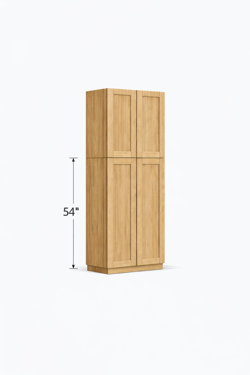 PWO-PC2484 White Oak Pantry 24" x 84"