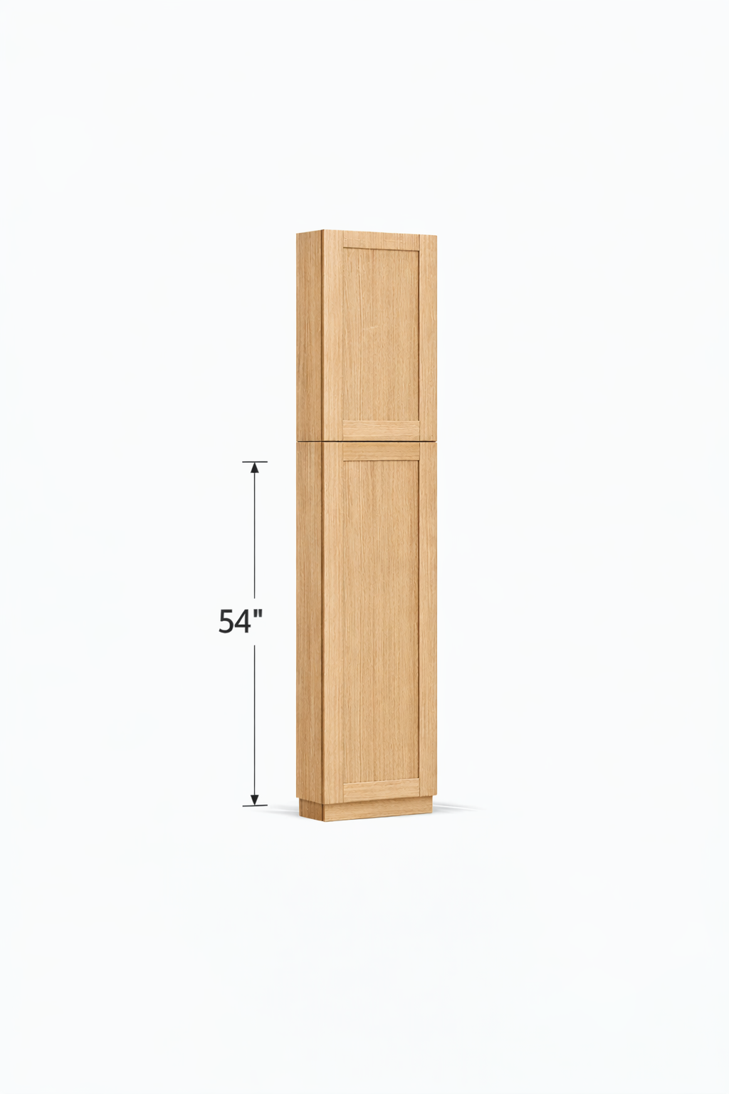 PWO-PC1884 White Oak Pantry 18" x 84"