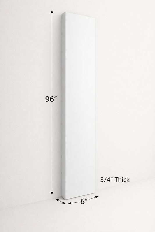 PWS-TF696 Premium White Shaker Tall Filler 6"x96"