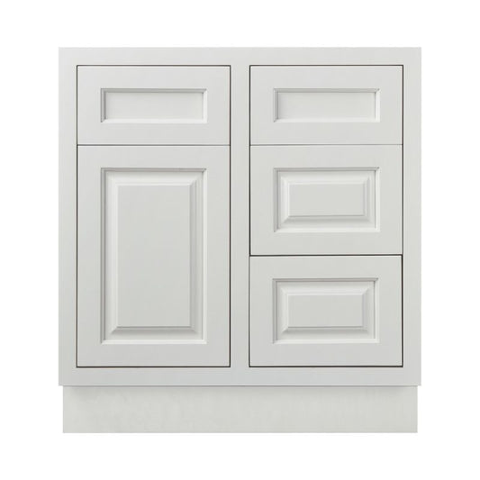 D5-VSD3021R Vintage White Vanity Sink Base drawer  30" Right