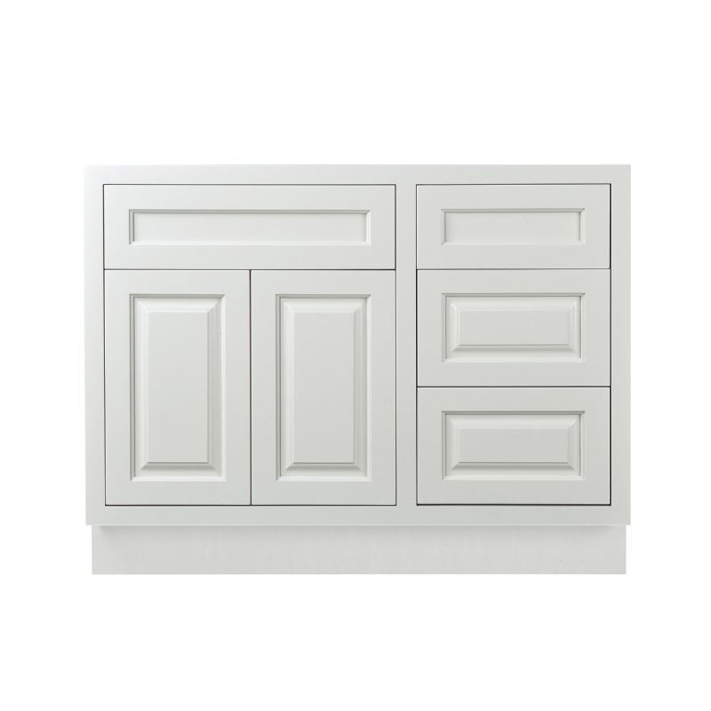 D5-VSD4221R Vintage White Vanity Sink Base drawer  42" Right