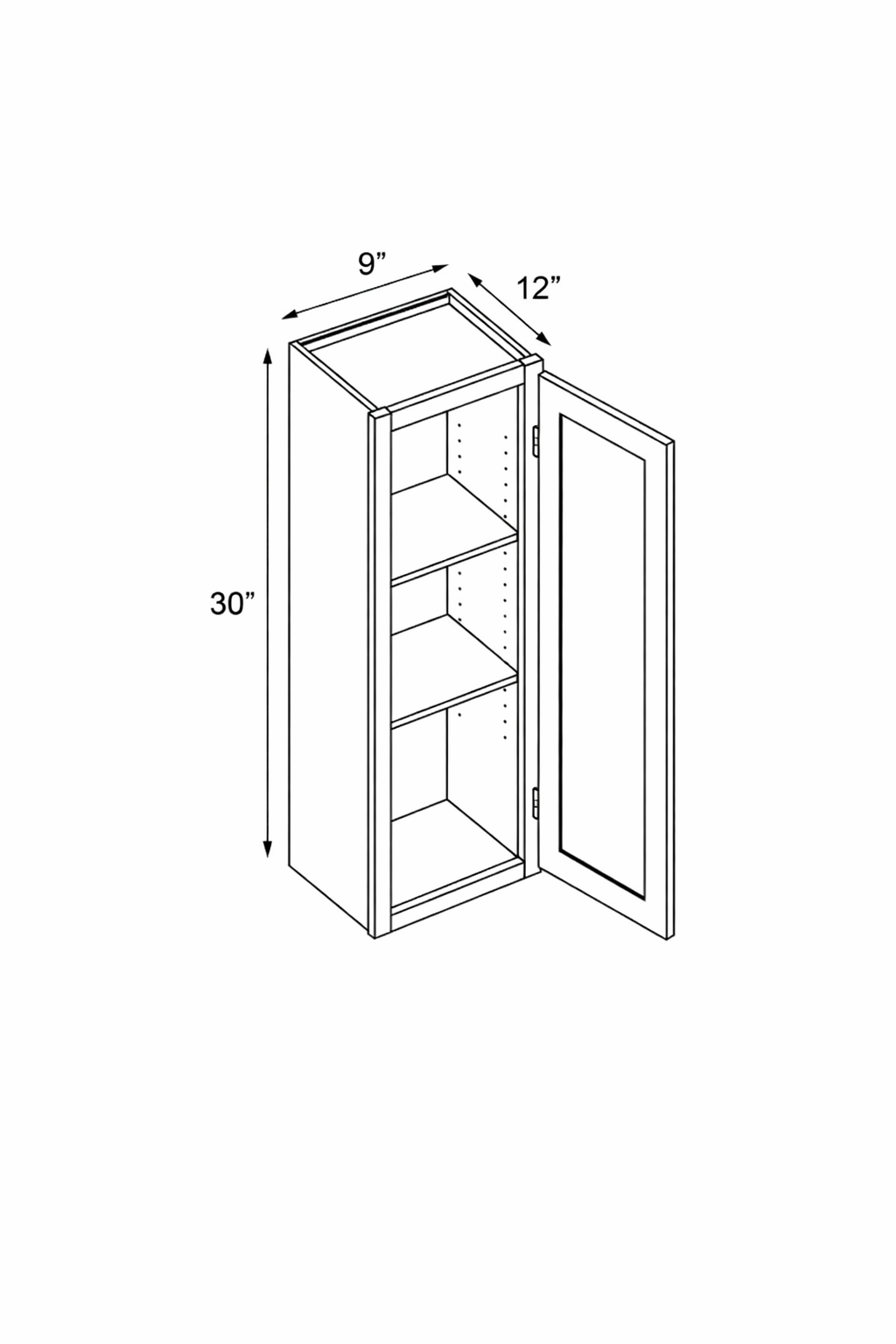 HS-W0930 Honey Shaker Wall 09"x30"