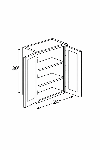 PWO-W2430 Premium White Oak Wall 24"x30"