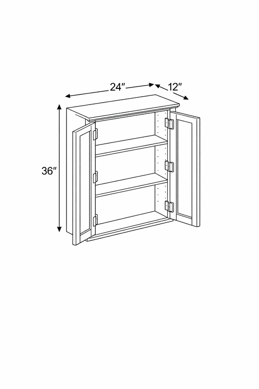 PWO-W2436 Premium White Oak Wall 24"x36"