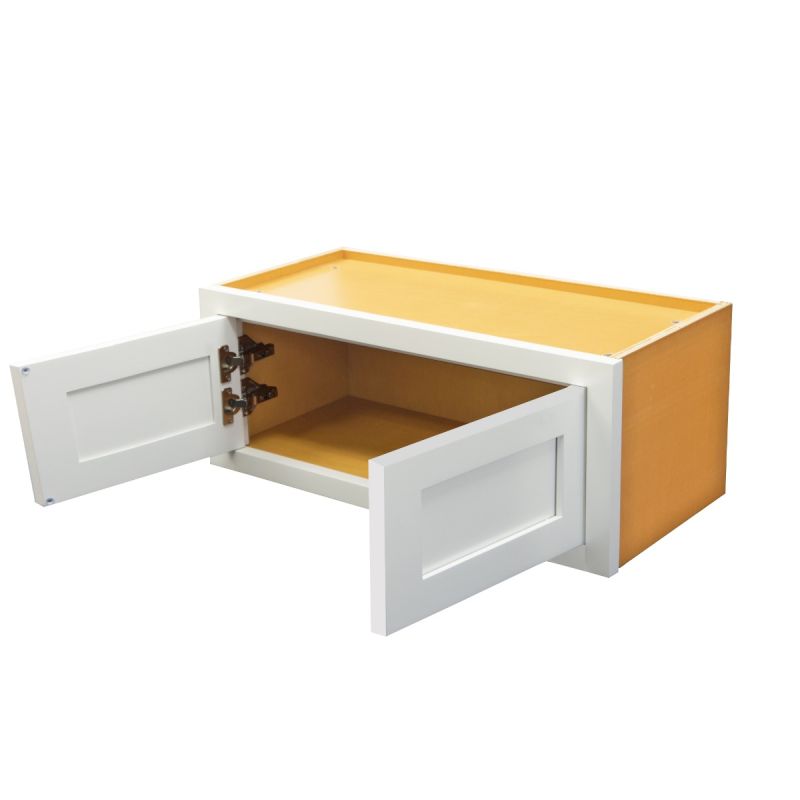 D1-W301214 Snow White Wall Bridge Cabinet 30" x 12" x 14"