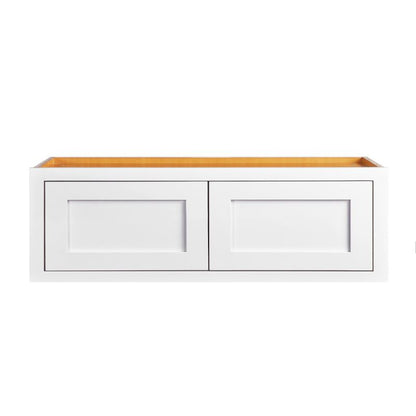 D1-W301214 Snow White Wall Bridge Cabinet 30" x 12" x 14"