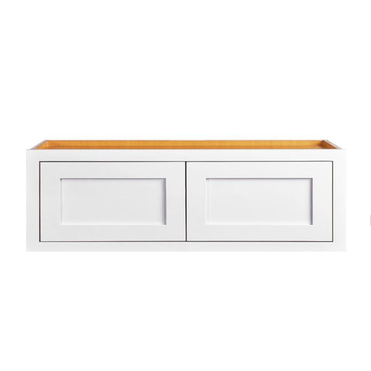 D1-W301214 Snow White Wall Bridge Cabinet 30" x 12" x 14"