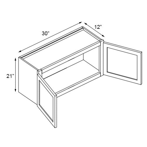 PWO-W3021 Wall Bridge Cabinet 30"x21"