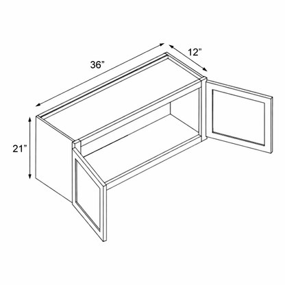 PWO-W3621 Wall Bridge Cabinet 36"x21"