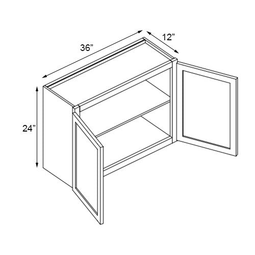 PWO-W3624 Wall Bridge Cabinet 36"x24"