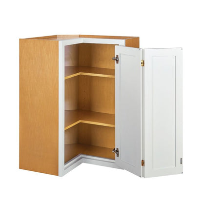 D5-WAC273914 Vintage White Wall Angled Cabinet 27" x 39"