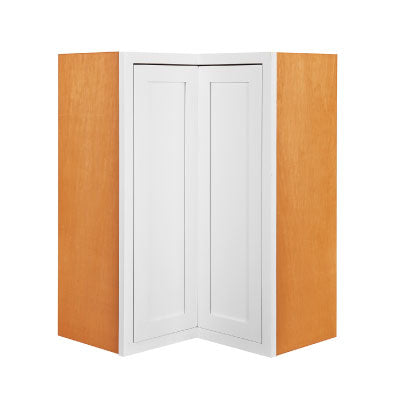 D1-WAC273914 Snow White Wall Angled Cabinet 27" x 39"