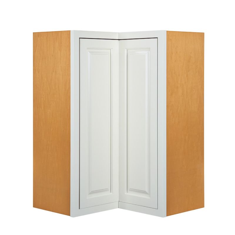 D5-WAC273014 Vintage White Wall Angled Cabinet 27" x 30"