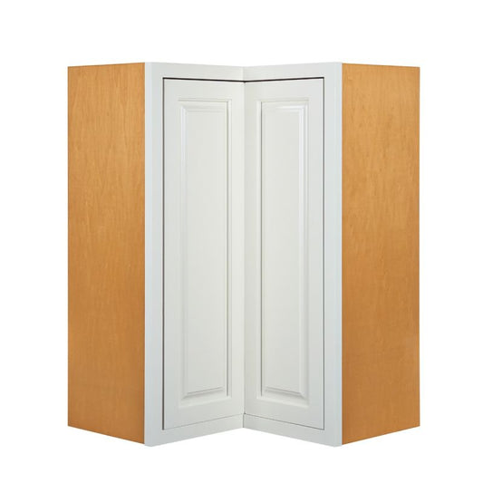 D5-WAC273014 Vintage White Wall Angled Cabinet 27" x 30"