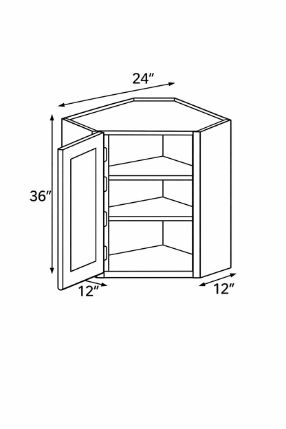 PWO-WDC2436 Premium White Oak Corner Wall 24"x36"