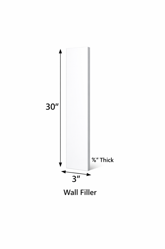 PWS-WF330 Premium White Shaker Wall Filler 3"x30"