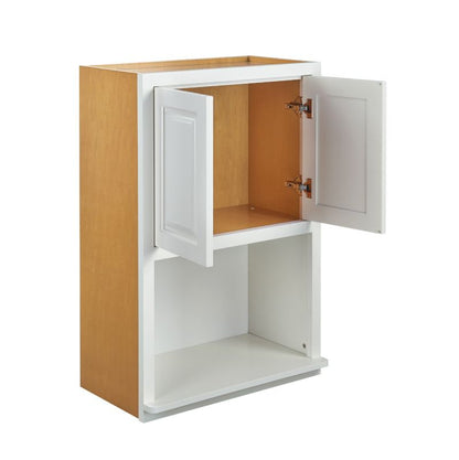 D5-WMC2730 Vintage White Wall Microwave Cabinet 27" x 30"
