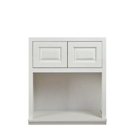 D5-WMC2730 Vintage White Wall Microwave Cabinet 27" x 30"