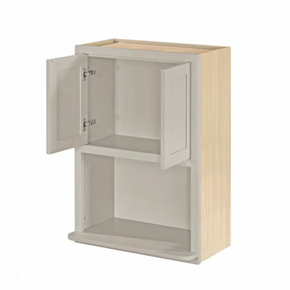 D7-WMC2730 Tuscan Gray Wall Microwave Cabinet 27" x 30"