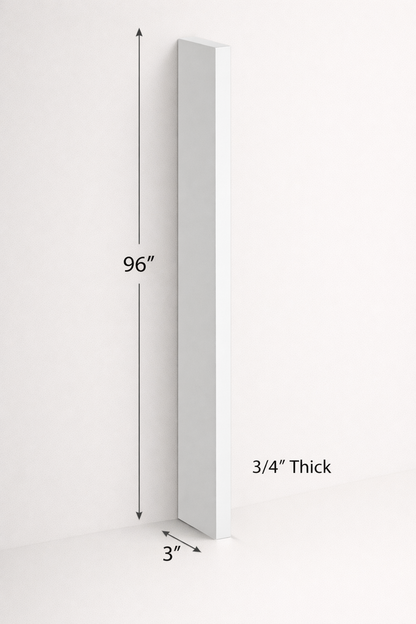 PWS-TF396 Premium White Shaker Tall Filler 3"x96"