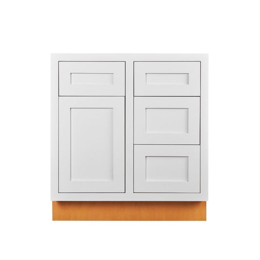D1-VSD3021R Snow White Vanity Sink Base drawer  30" Right